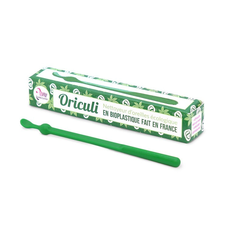 Oriculi en bioplastique vert