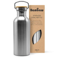 Bouteille non-isotherme en acier inoxydable (couleur Acier Naturel) - 1L