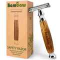 Rasoir de sûreté en bambou classique (argent)