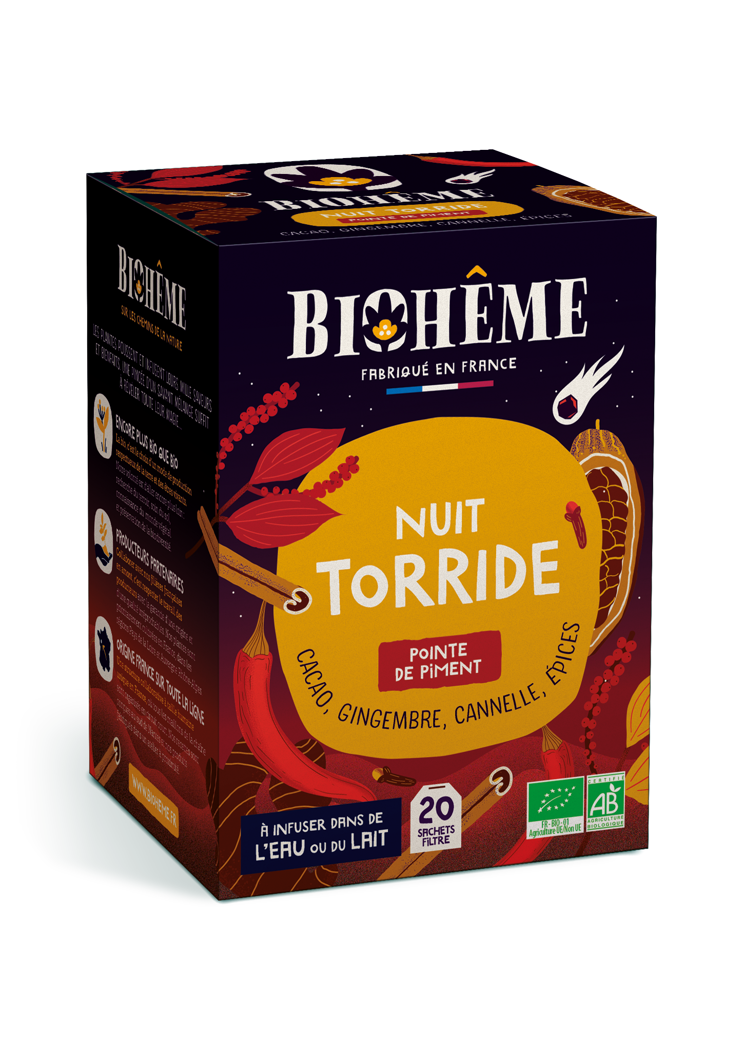 Infusion nuit torride - 20 infusettes