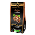 Ballotin de truffes praliné noisette enrobées de chocolat noir bio - 100 g