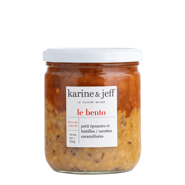 Bento bio d'automne (petit épeautre, lentilles et carottes caramélisées) - 330 g