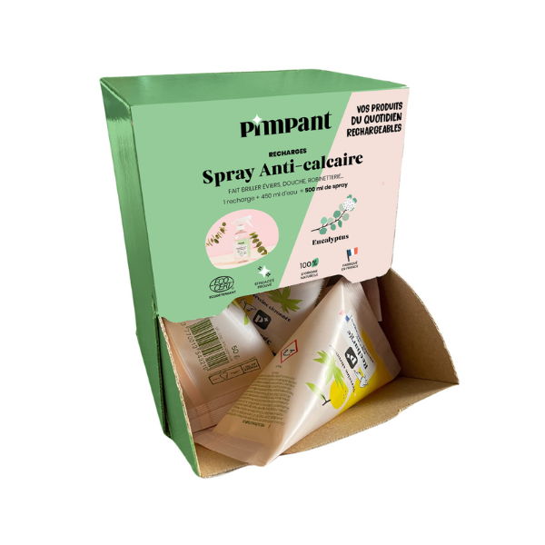 Pr√™t √† vendre berlingot recharge spray anti-calcaire - 50 g x 12