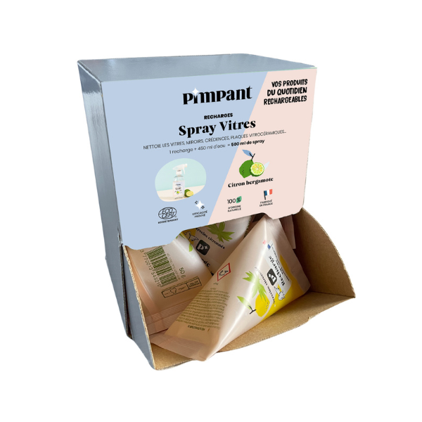 Prèt à vendre berlingot recharge spray vitres - 50 g x 12