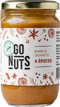 Beurre de cacahuètes 4 épices bio (origine Egypte) - 270 g