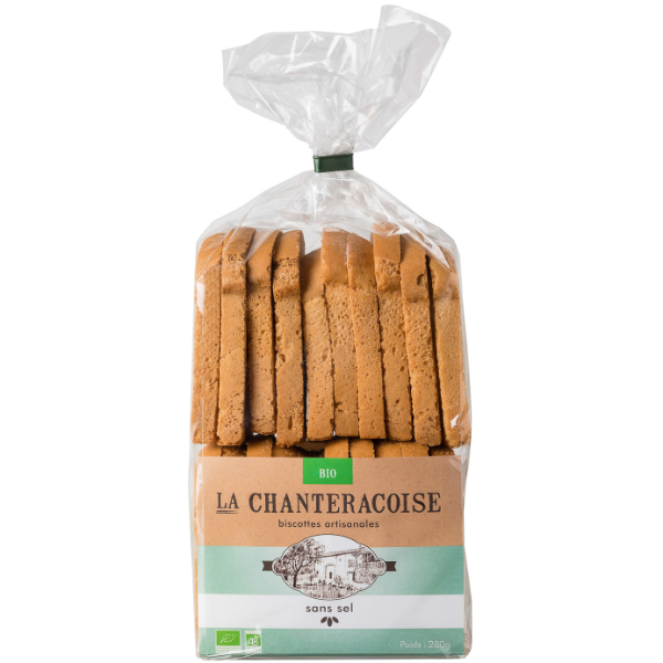 Biscottes bio sans sel - 280 g