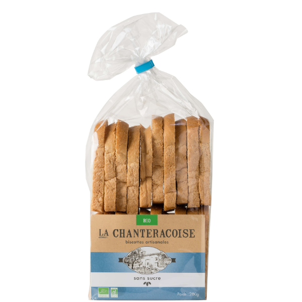 Biscottes bio sans sucre - 280 g