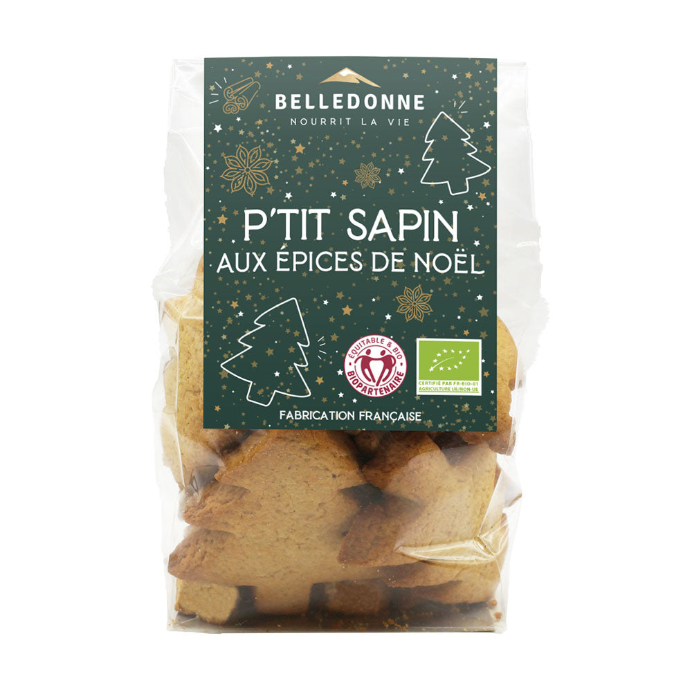 Biscuits p'tit sapin - épices de noël bio bio - 150 g