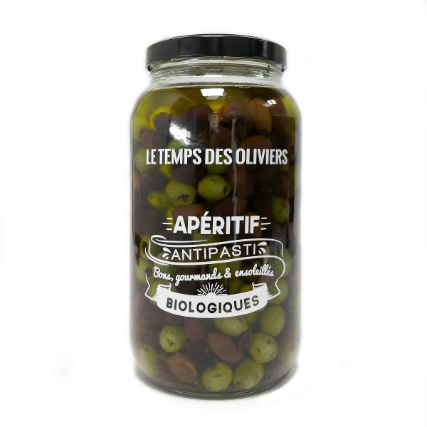 Mix olives kalamata/nocellara entières bio Vrac (origine UE) - 2.7 kg