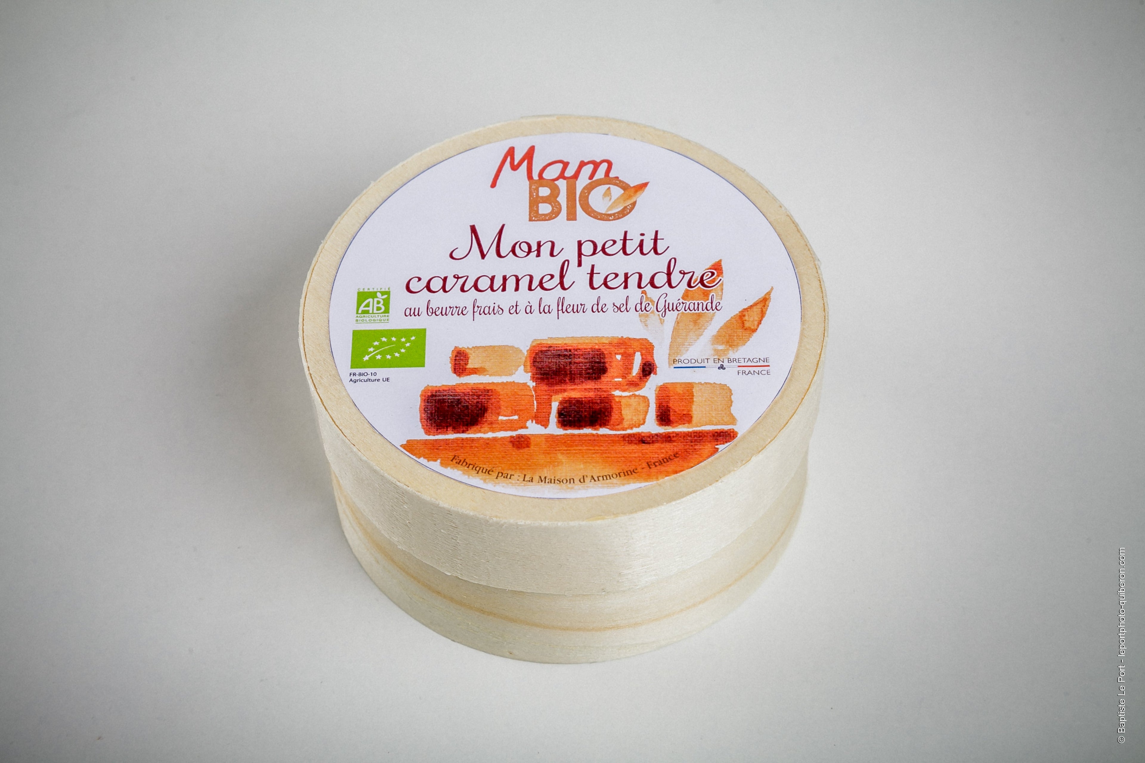 Caramel tendre bio mini boîte bois