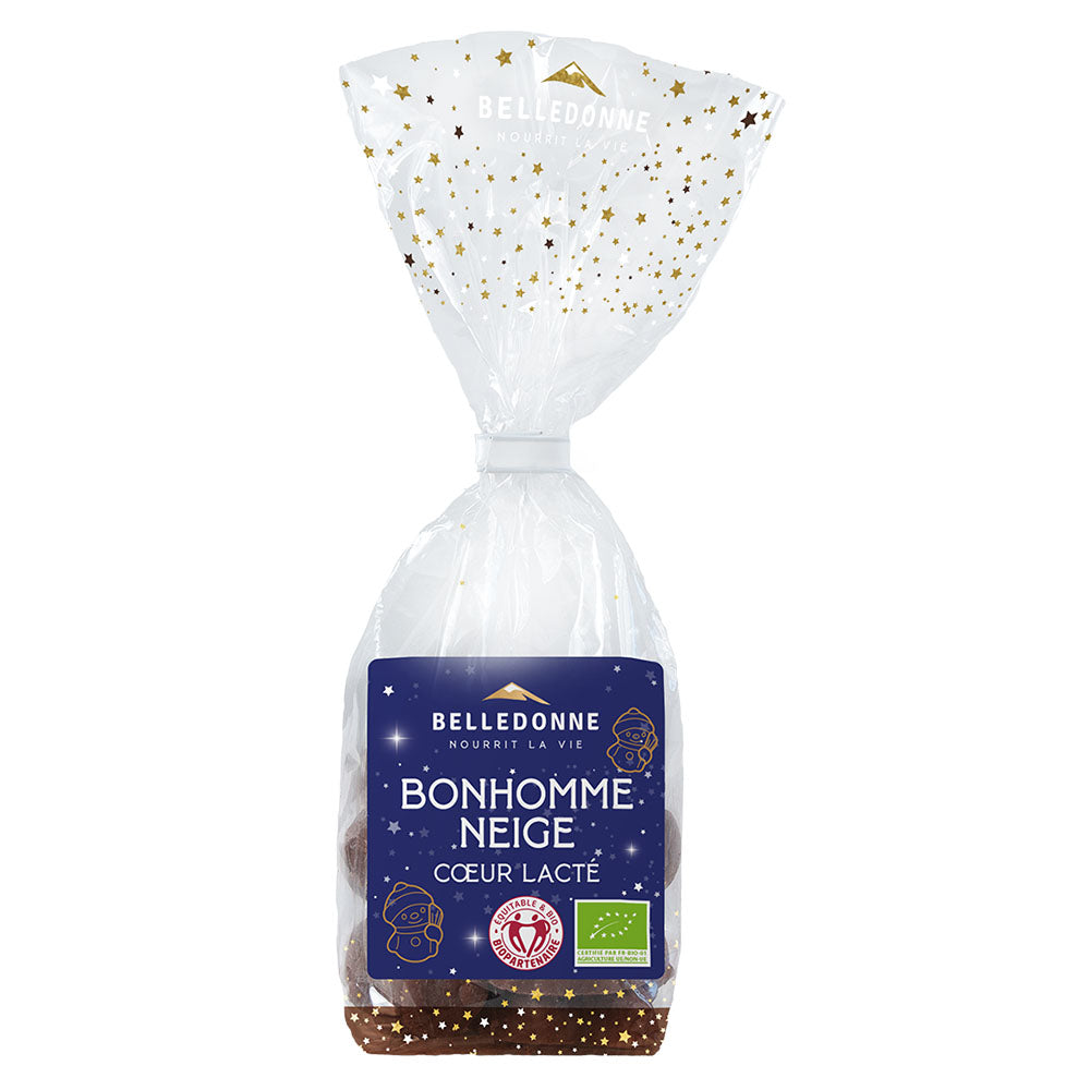 Bonhomme de neige coeur lacté bio - 120 g