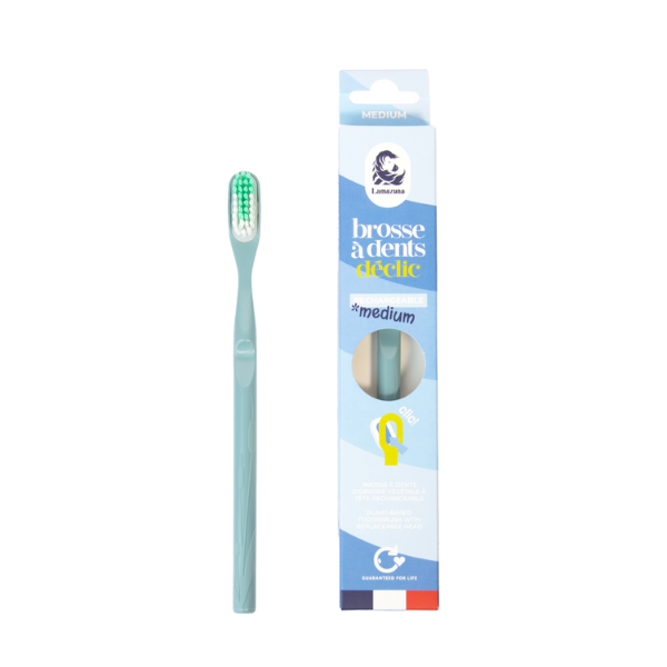Brosse à dents - medium - eu bleu orage