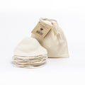 Carrés bambou dans sac en coton bio - x10