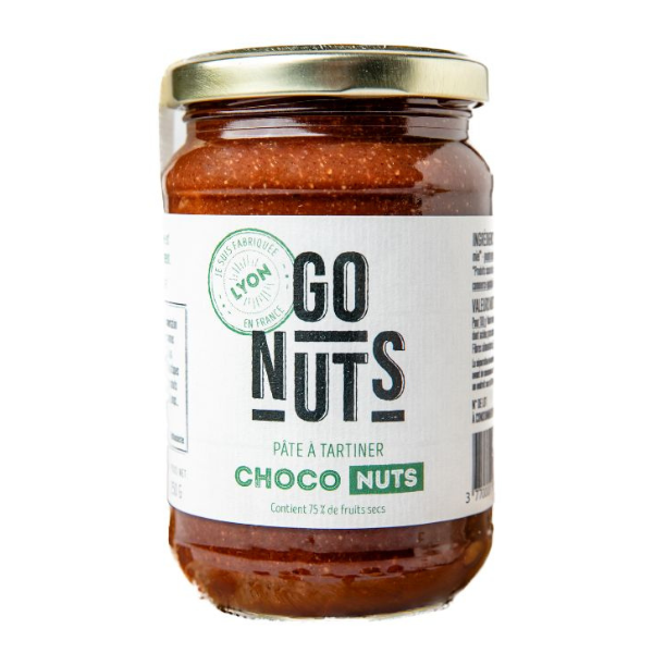Pâte à tartiner choco-nuts (75% de fruits secs) - 270 g