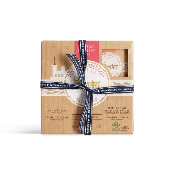 Coffret pavés marseillais douceur bio - 4 x 100g