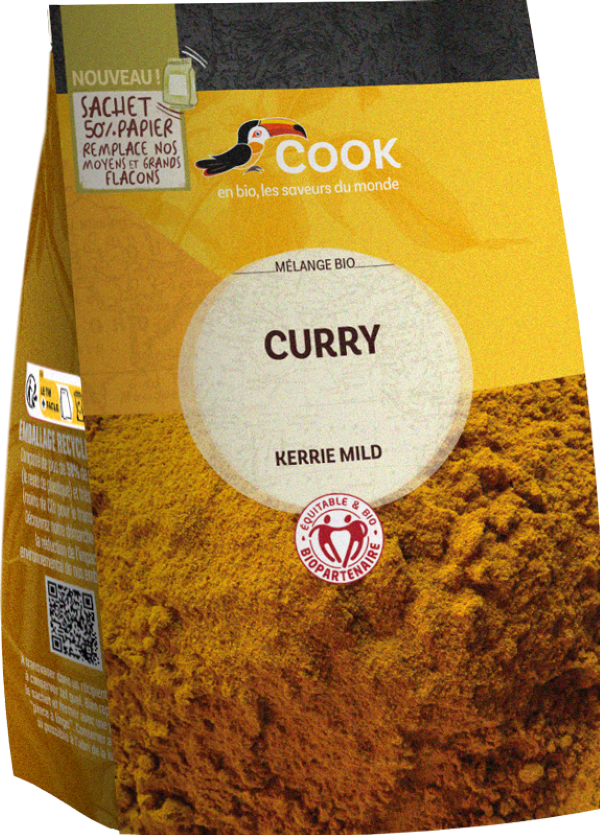 Curry biopartenaire (sachet économique) - 100g