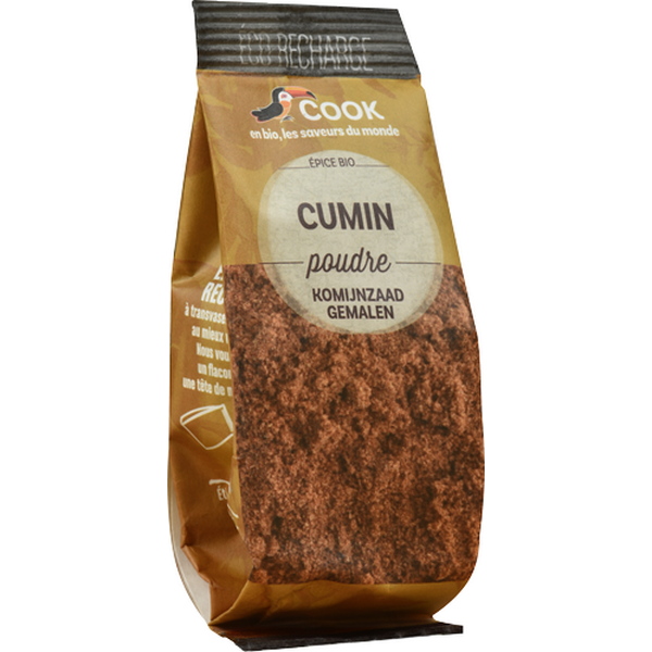 Cumin en poudre bio (éco recharge) (origine Turquie) - 40 g
