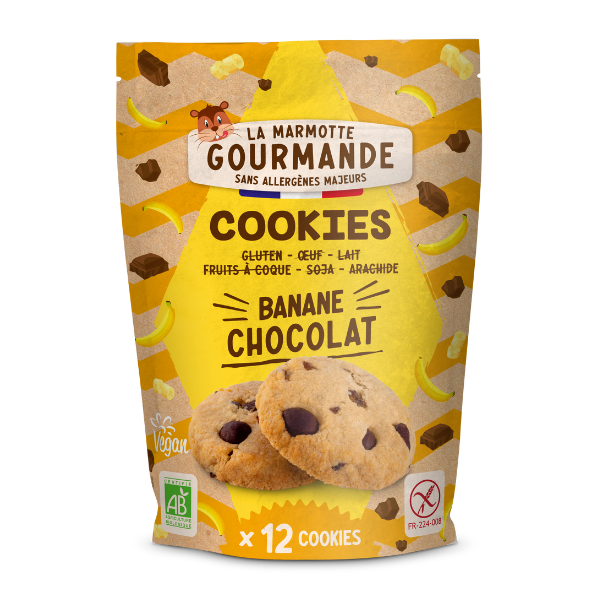 Cookies banane pépite chocolat sans allergène - 150 g