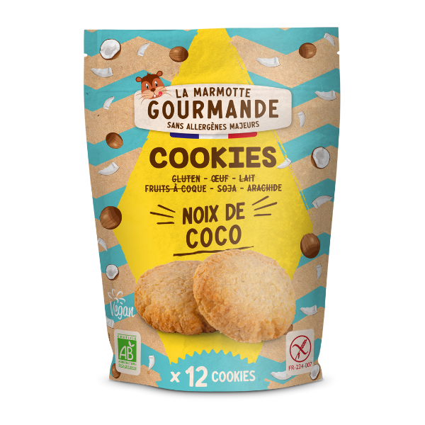 Cookies noix de coco sans allergène - 150 g