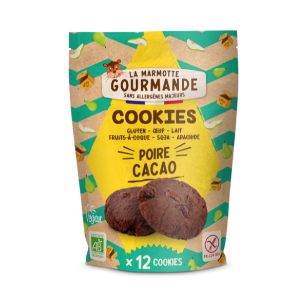 Cookies poire cacao sans allergène - 150 g