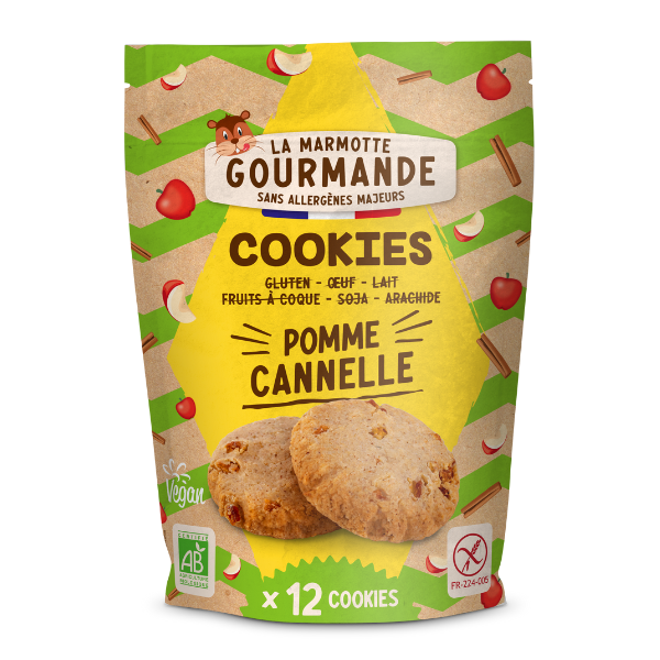 Cookies pomme cannelle sans allergène - 150 g