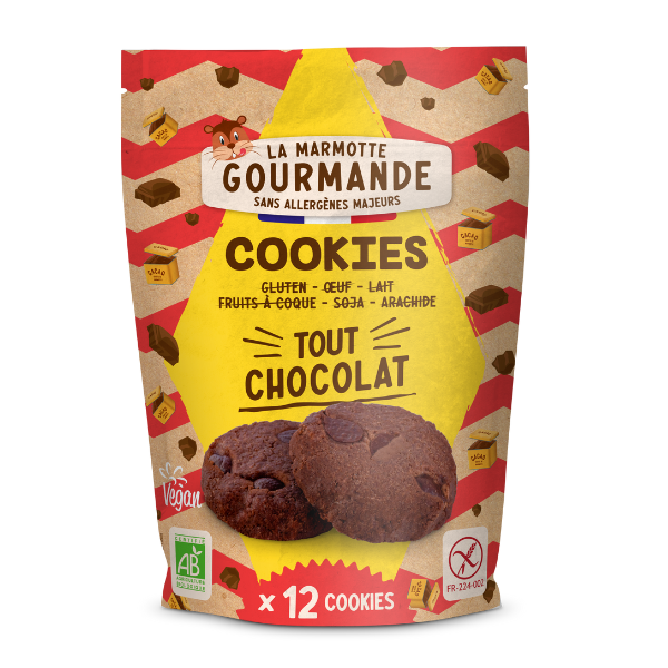 Cookies tout chocolat sans allergène - 150 g