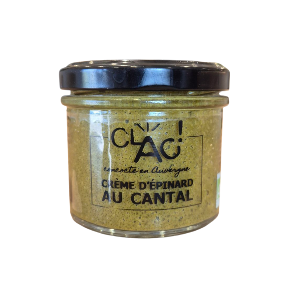 Crème d'épinard au cantal bio - 100 g