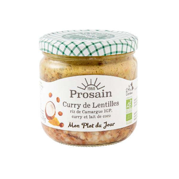 Curry de lentilles à l'indienne bio - vegan - 345 g