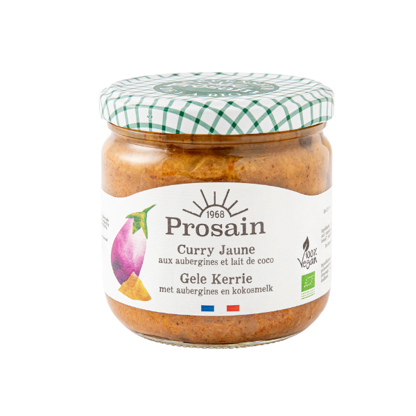 Curry jaune aux aubergines bio - 345 g
