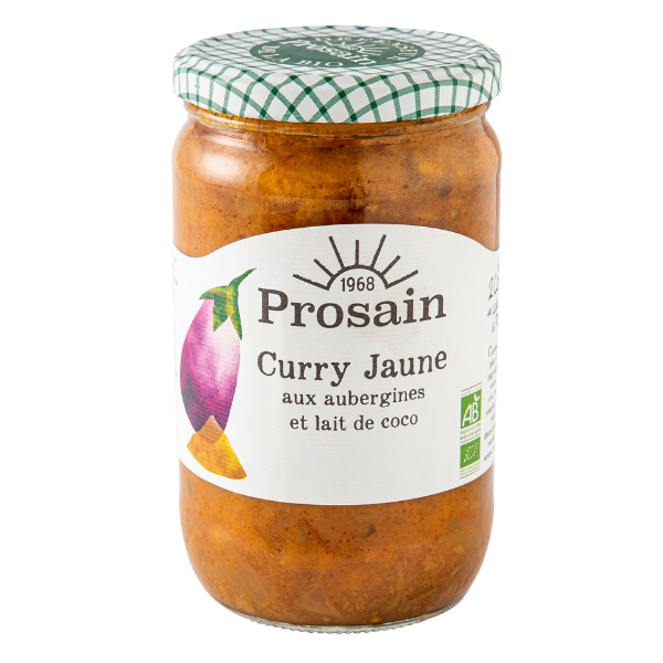 Curry jaune aux aubergines bio - 650 g