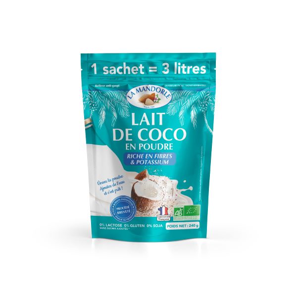EOL Lait de coco en poudre bio - 240 g = 3L