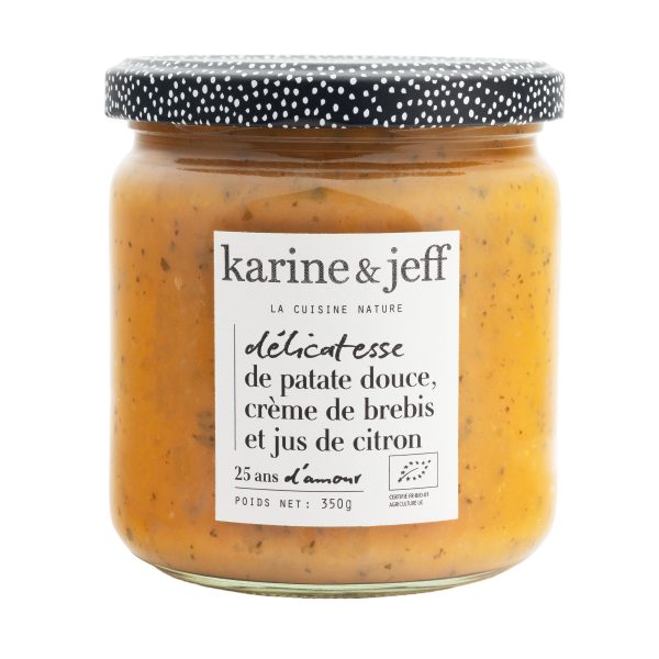 délicatesse de patate douce, crème de brebis, jus de citron bio - 350 g