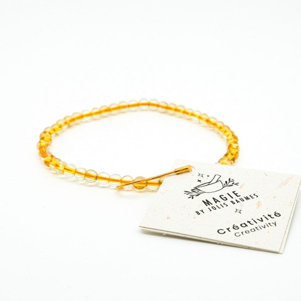 Bracelet créativité citrine