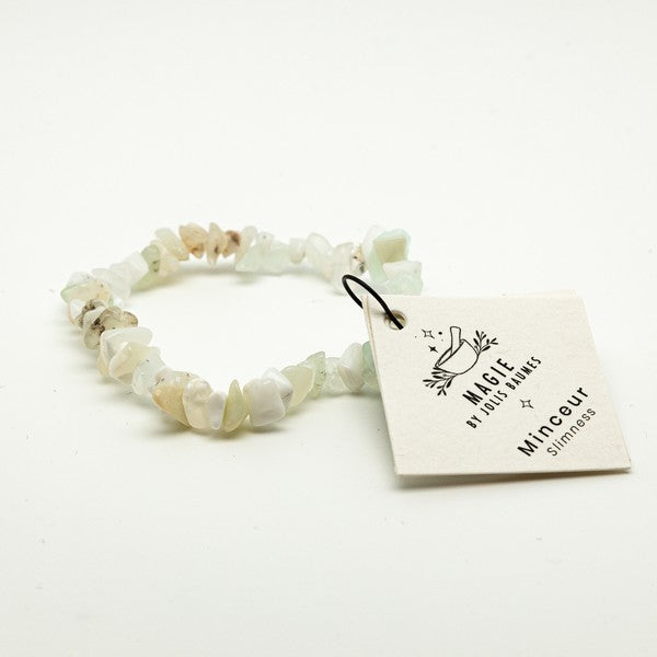 Bracelet minceur opale blanche