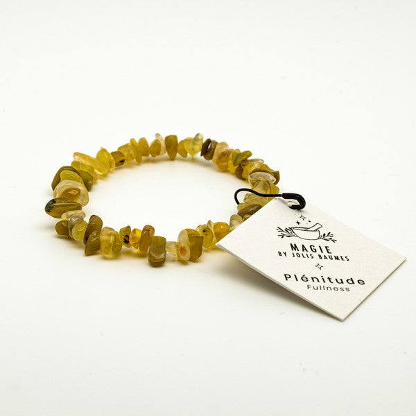 Bracelet pl√©nitude opale jaune