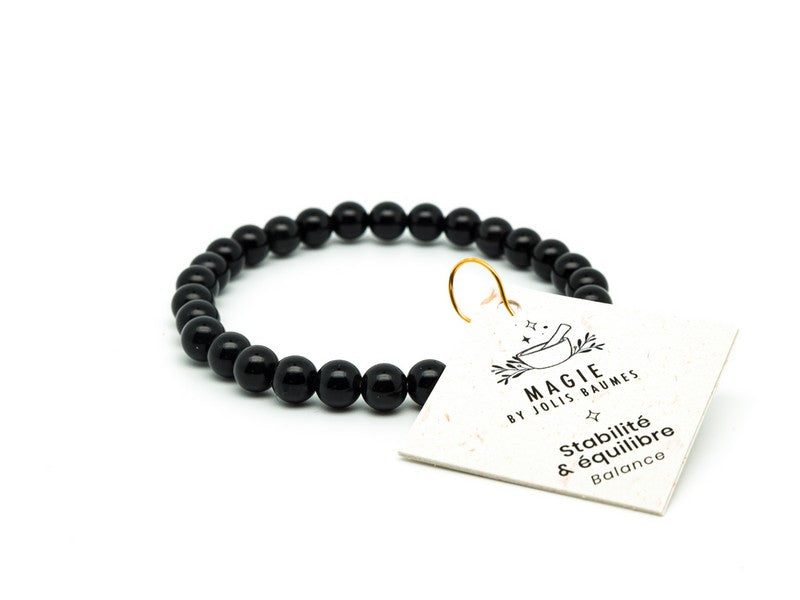 Bracelet equilibre obsidienne