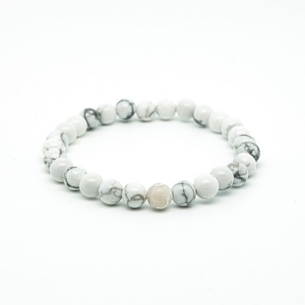 Bracelet calme et lâcher prise howlite
