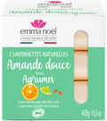 Savonnettes amande douce bio - 3 x 150 g