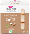 Savonnettes karité bio - 3 x 150 g