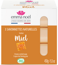 Savonnettes miel bio - 3 x 150 g