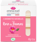 Savonnettes rose de damas bio - 3 x 150 g