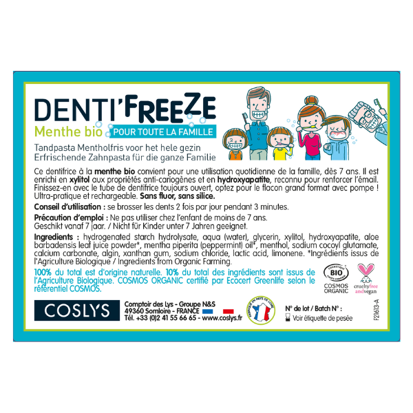 Etiquettes pour le denti'freeze famille vrac (rouleau) - x 50
