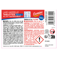 Etiquettes pour les tablettes lave-vaisselle tout en 1 (rouleau) - x 50