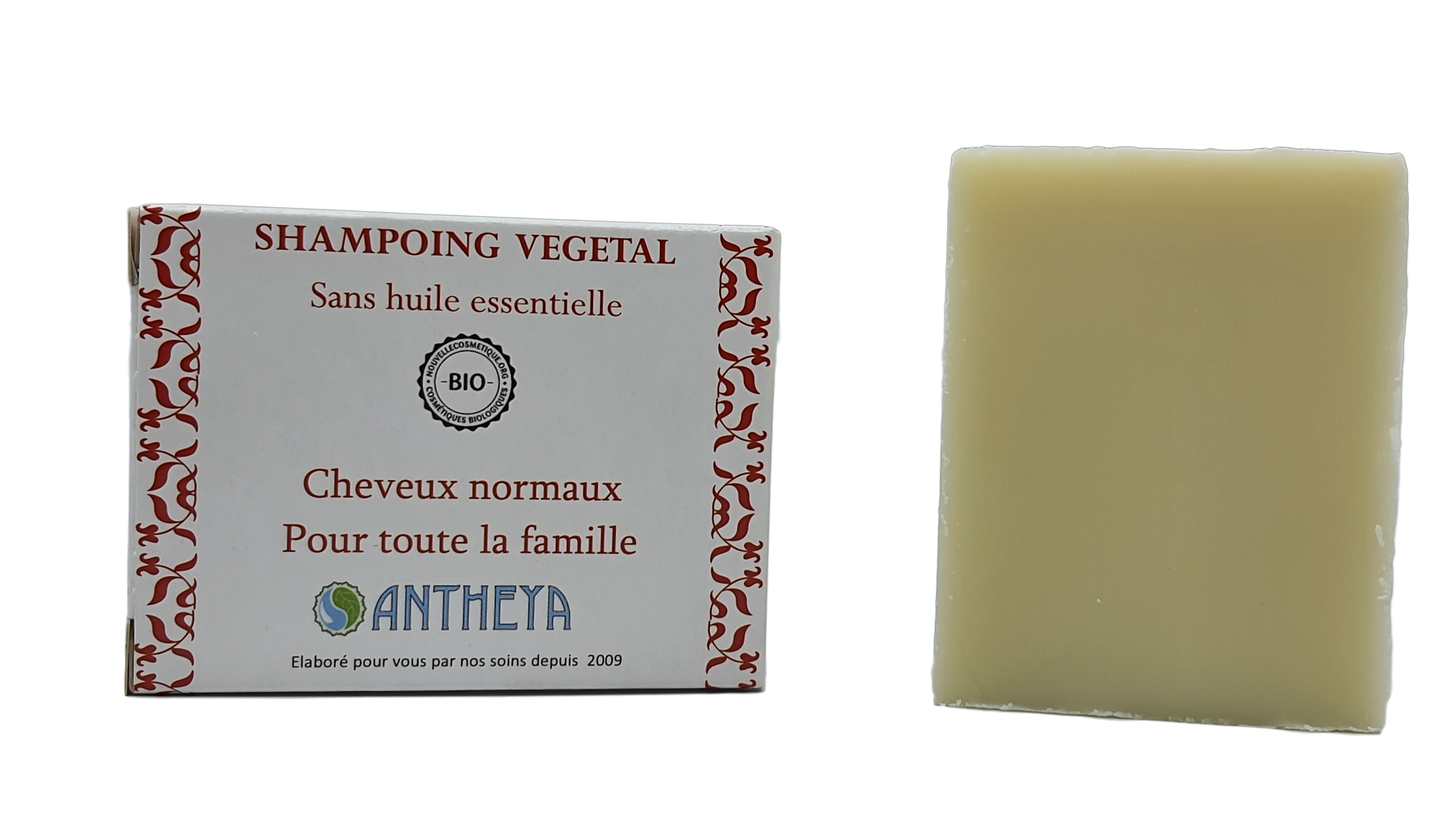 Shampoing solide sans he - toute famille et cheveux normaux (boîte) - 100 g