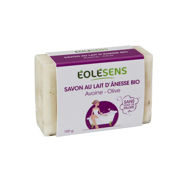 Savon lait d'ânesse avoine bio - 100 g