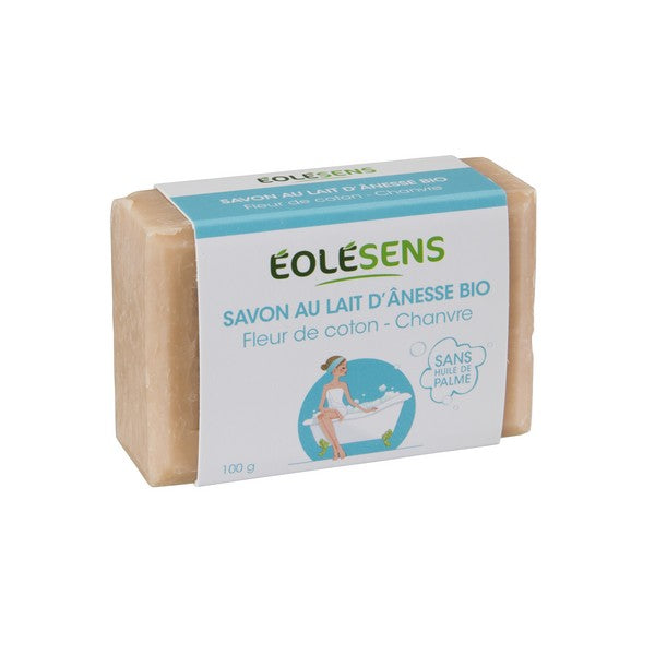 Savon lait d'ânesse fleurs de coton bio - 100 g