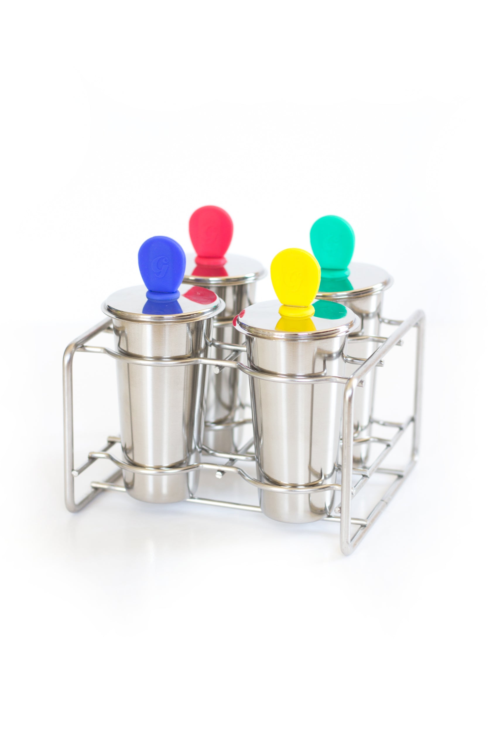 Moules √† glaces Inox avec b√¢tonnets Freezy - x 4