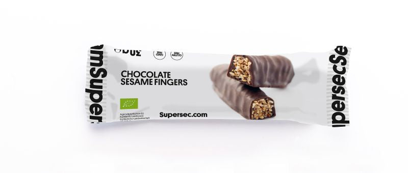 fingers chocolat sésame bio (prèt à vendre) - 30 g x 30