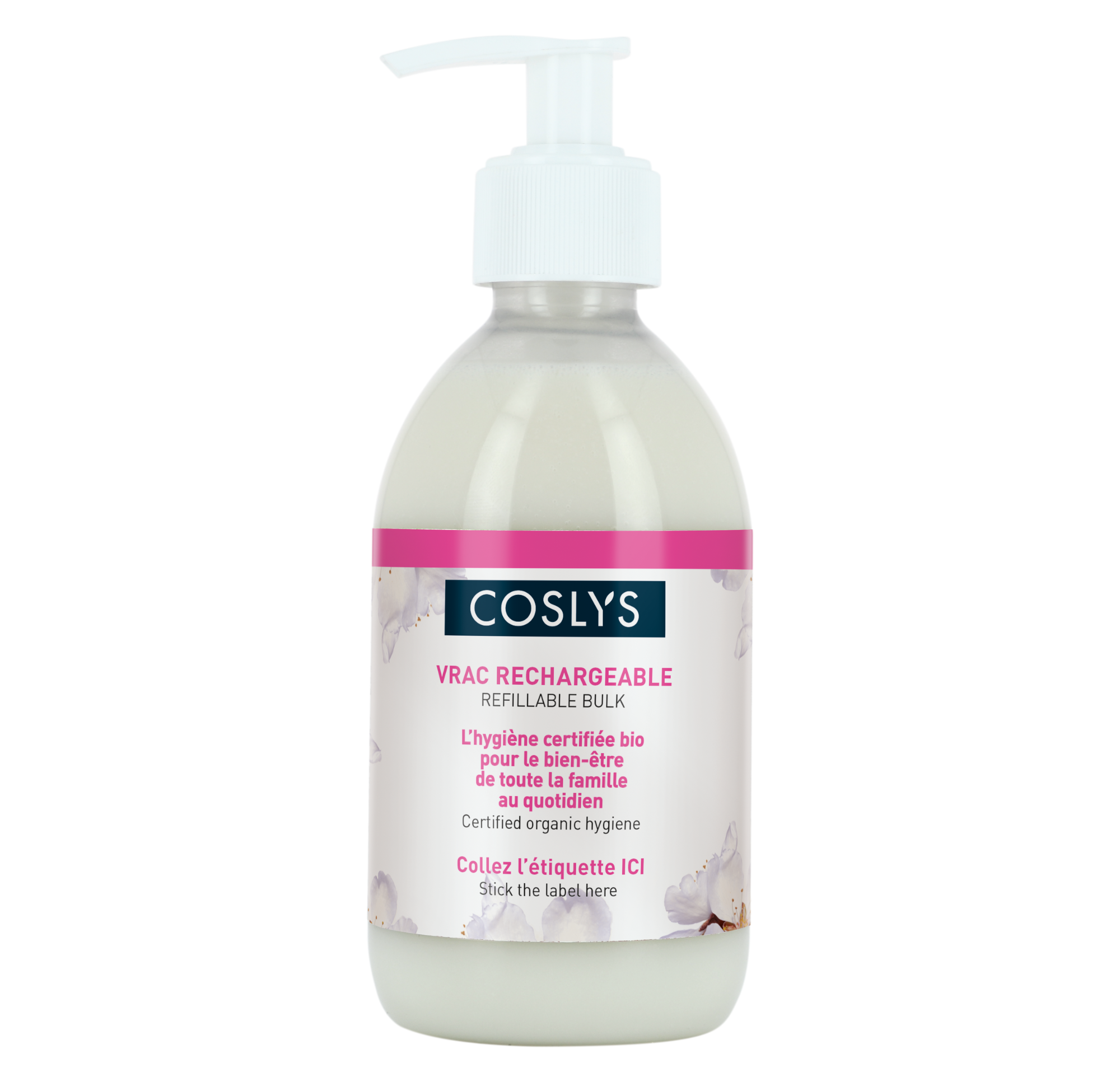 Flacon-pompe cosmétique rechargeable  - 290 ml