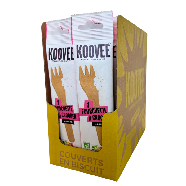 fourchette √† croquer nature bio (pr√™t √† vendre) (origine france) - 10 g x 30